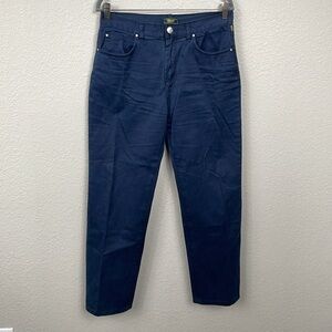 Versace Jeans Tapered Leg Navy Blue Pants Cotton Twill Mens Sz 32